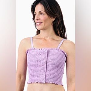 NWOT Expand-a-Band Traditional Breast Binder Floral Lavender Size Medium